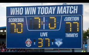 who win today match live score featured image